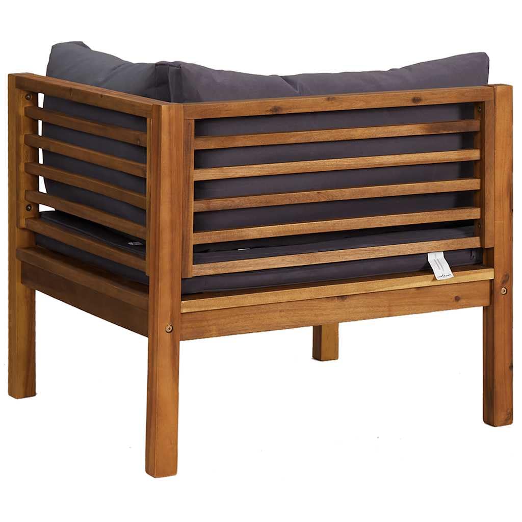 Amazon.com : ZXQVLMRS Modular Outdoor Corner Sofa, Dark Grey Solid